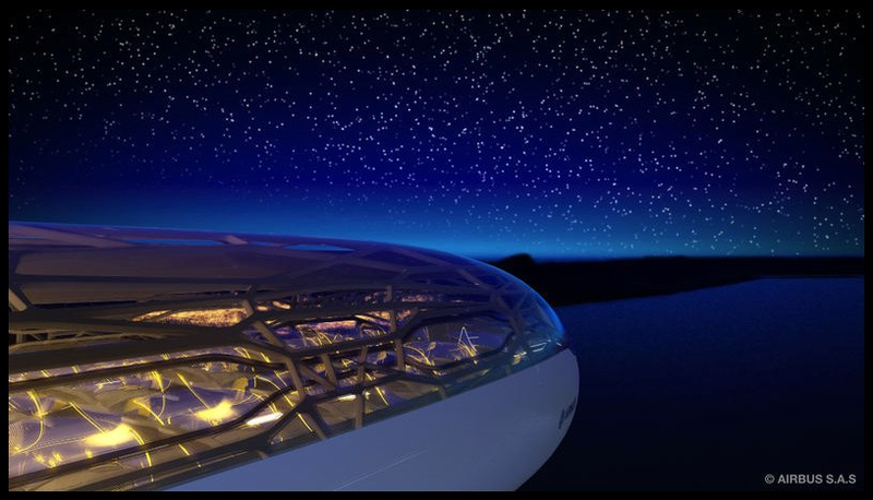Illustration for article titled Awesome Concept Art for a Transparent Airplane, Coming in 2050